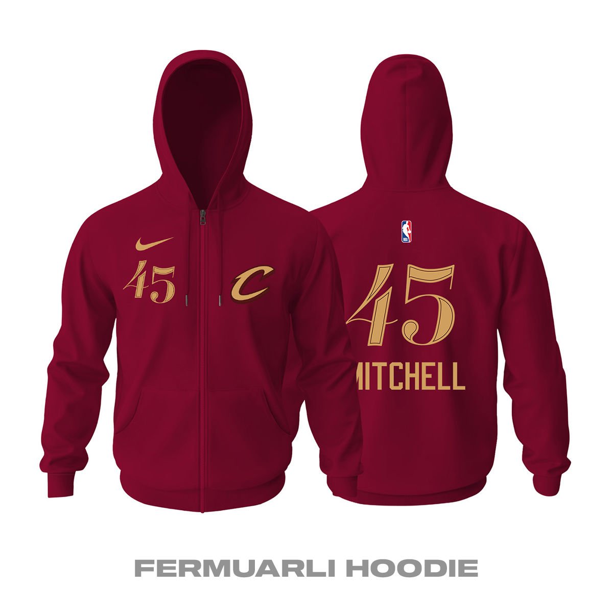Cleveland Cavaliers: City Edition 2023/2024 Fermuarlı Hoodie