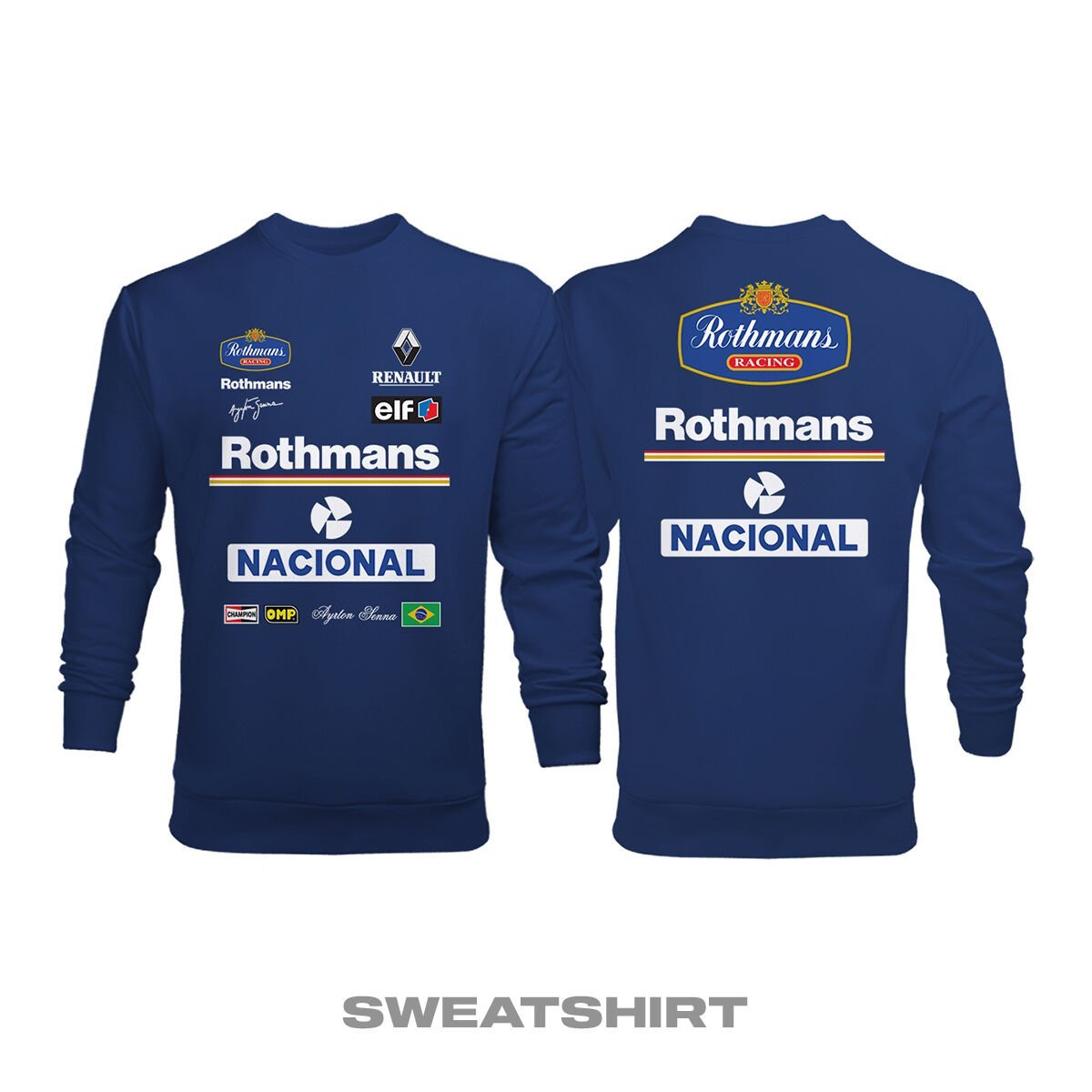 Ayrton Senna: 1994 Williams Rothmans - Navy Edition Sweatshirt