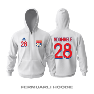 Olympique Lyonnais: Home Edition 2021/2022 Fermuarlı Kapüşonlu Hoodie 4XL
