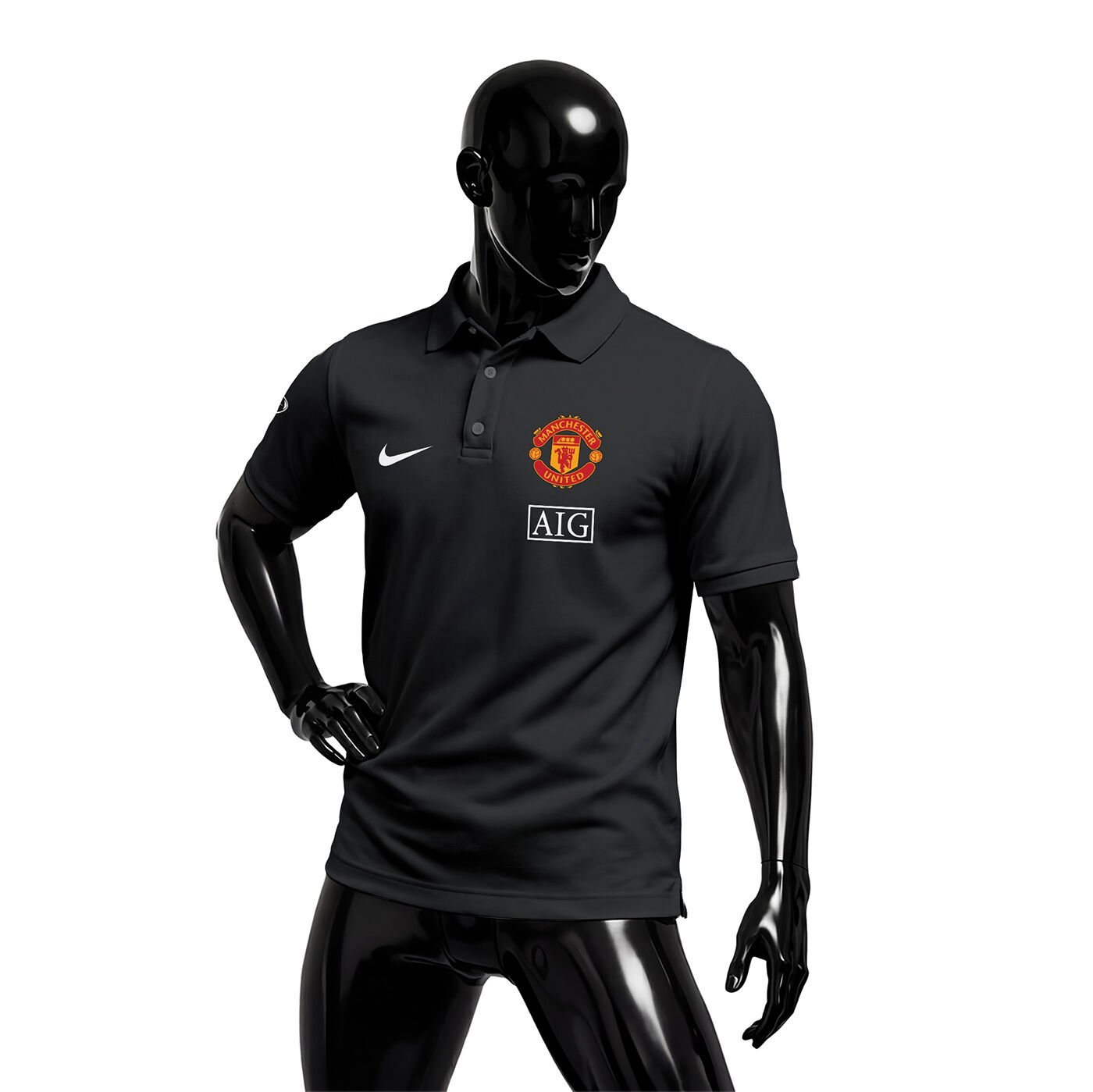 Manchester United: 2009 Vintage Series - Black Polo Yaka