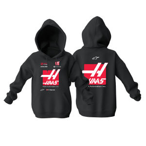 Haas F1 Team: Black Edition 2022 Kapüşonlu Hoodie XS