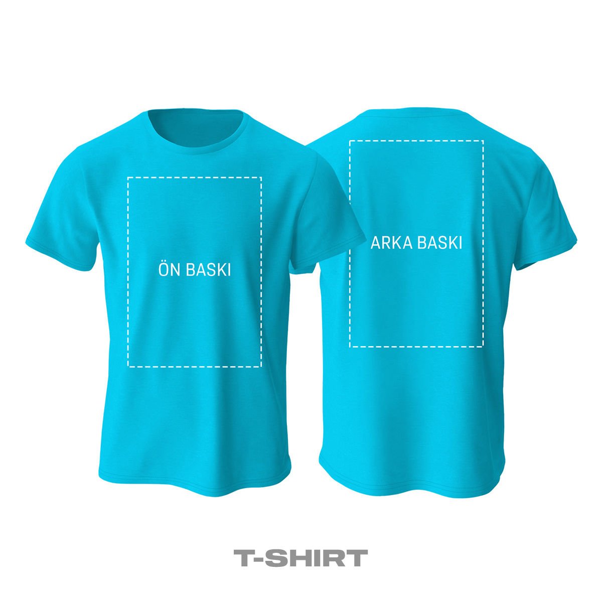 Kişisel Baskı - Turkuaz Tişört