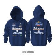 Ayrton Senna: 1994 Williams Rothmans - Navy Edition Kapüşonlu Hoodie