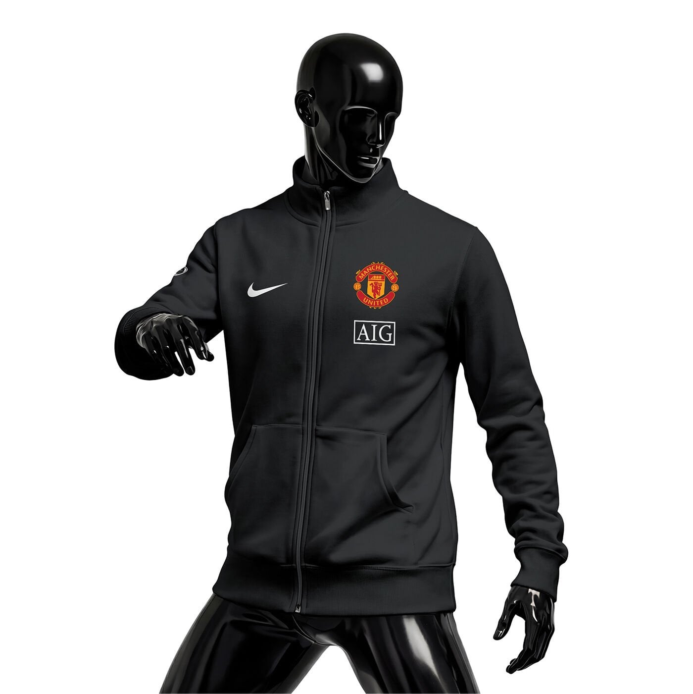 Manchester United: 2009 Vintage Series - Black Fermuarlı Ceket