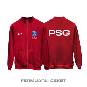 PSG: Club Culture Series - Red Edition Fermuarlı Ceket