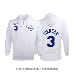 Philadelphia 76ers: Association Edition 2019/2020 Fermuarlı Kapüşonlu Hoodie