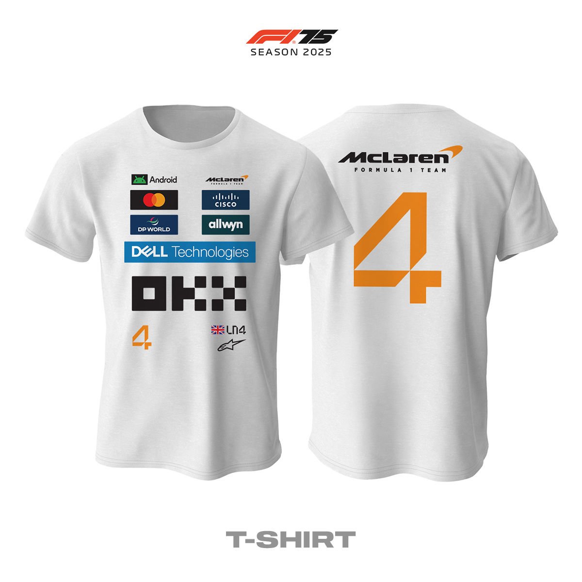 McLaren F1 Team: MCL39 White Edition 2025 Tişört