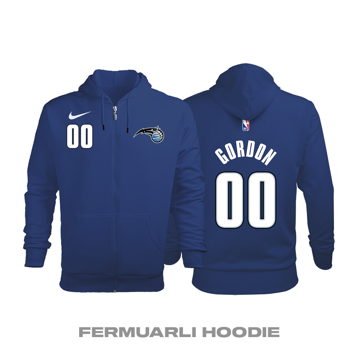 Orlando Magic: Statement Edition 2019/2020 Fermuarlı Kapüşonlu Hoodie XS
