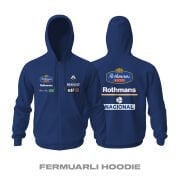 Ayrton Senna: 1994 Williams Rothmans - Navy Edition Fermuarlı Kapüşonlu Hoodie