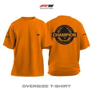 Lando Norris: World Champion 2025 - Orange Edition v2 Oversize Tişört
