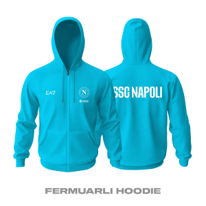 Napoli: Club Culture Series - Sky Blue Edition Fermuarlı Hoodie