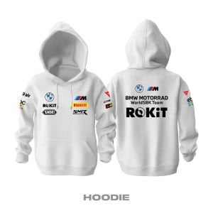 BMW ROKIT: Motorrad Team - White Edition 2024/2025 Kapüşonlu Hoodie