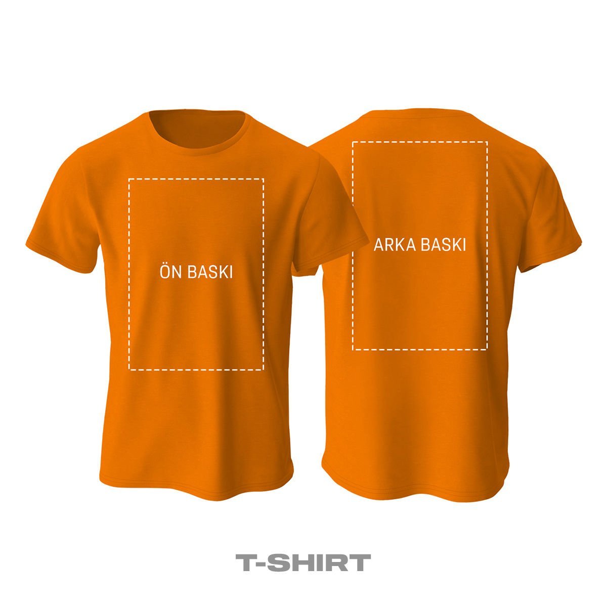 Kişisel Baskı - Turuncu Tişört