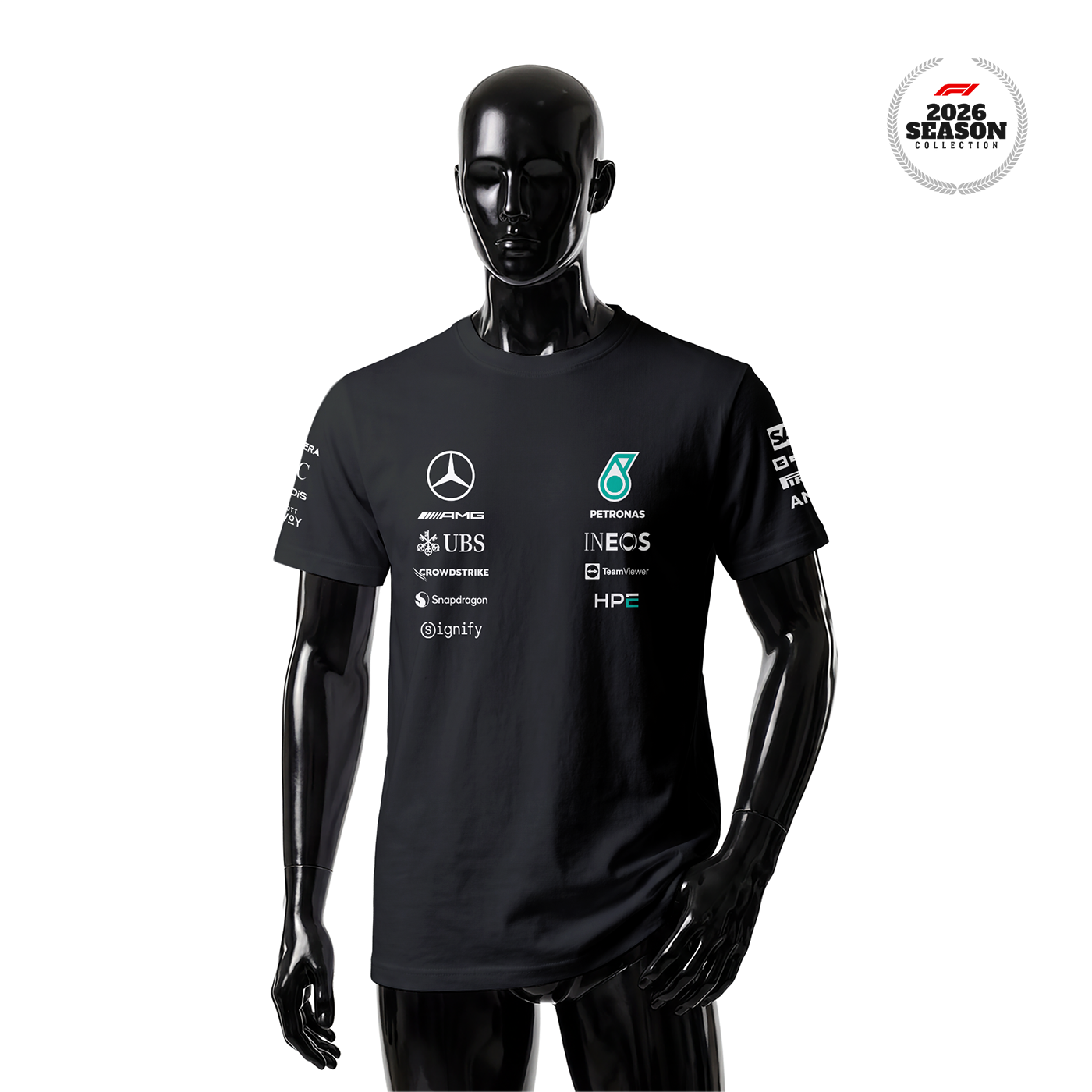 Petronas F1 Team: W17 Merch Edition - Black 2026 Tişört