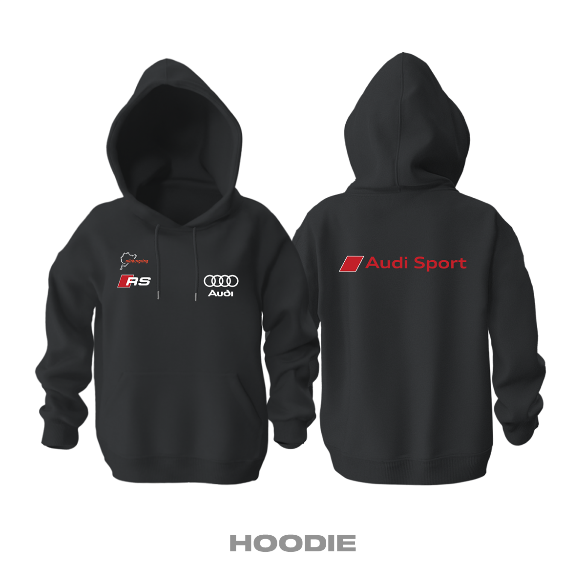 Audi: RS Black Edition 2023 Kapüşonlu Hoodie