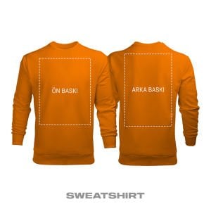 Kişisel Baskı - Turuncu Sweatshirt