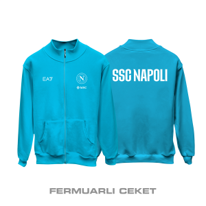 Napoli: Club Culture Series - Sky Blue Edition Fermuarlı Ceket