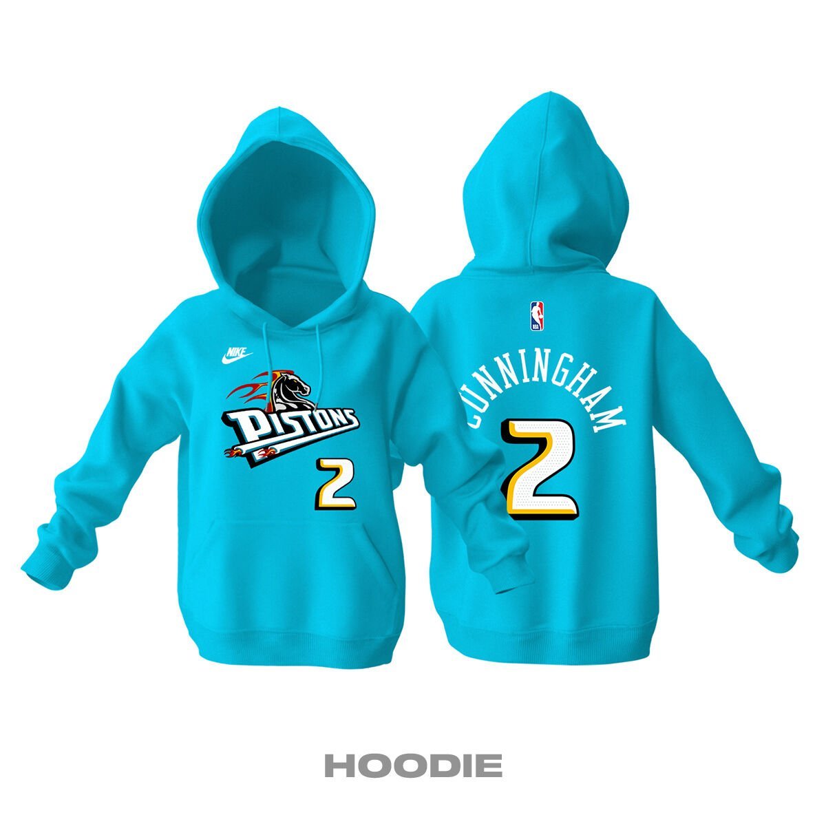 Detroit Pistons: Classic Edition 2022/2023 Kapüşonlu Hoodie