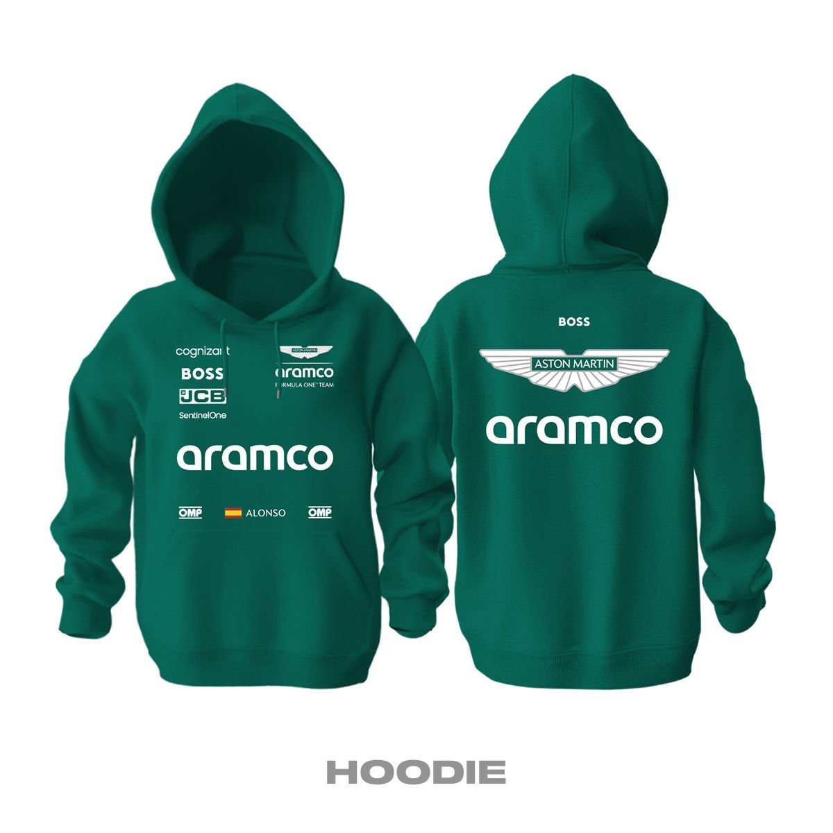 Aston Martin F1 Team: AMR24 Edition Kapüşonlu Hoodie