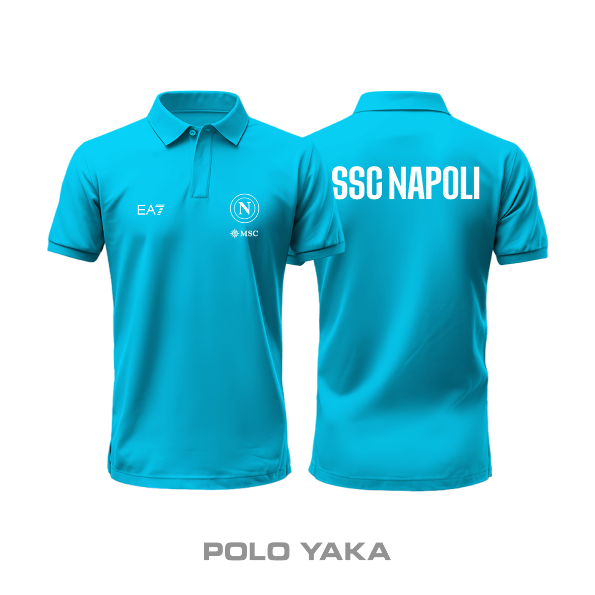 Napoli: Club Culture Series - Sky Blue Edition Polo Yaka