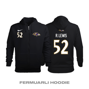 Baltimore Ravens: Alternate Edition 2020/2021 Fermuarlı Kapüşonlu Hoodie