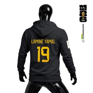 Spain: Black Edition - FIFA World Cup™ 2026 Fermuarlı Kapüşonlu Hoodie
