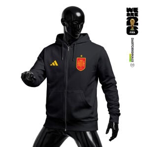 Spain: Black Edition - FIFA World Cup™ 2026 Fermuarlı Kapüşonlu Hoodie