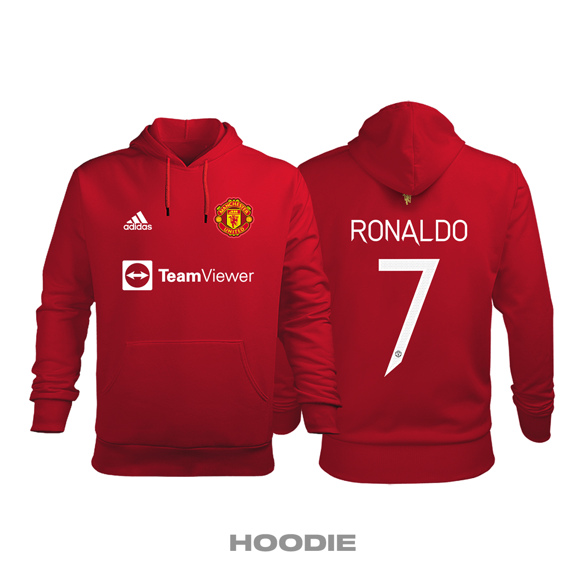 Manchester United: Home Edition 2021/2022 Kapüşonlu Hoodie M