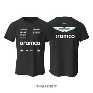 Aston Martin F1 Team: AMR24 - Black Edition Tişört