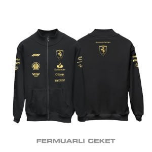Scuderia Ferrari: Gold Edition Fermuarlı Ceket