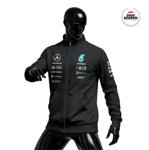 Petronas F1 Team: W17 Merch Edition - Black 2026 Fermuarlı Ceket