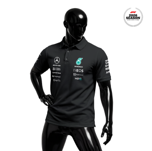 Petronas F1 Team: W17 Merch Edition - Black 2026 Polo Yaka