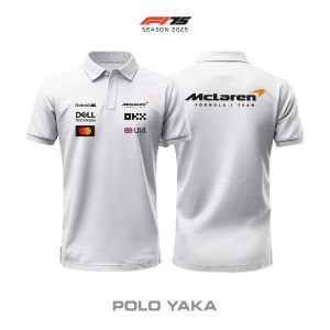 McLaren F1 Team: MCL39 White Edition 2025 Polo Yaka