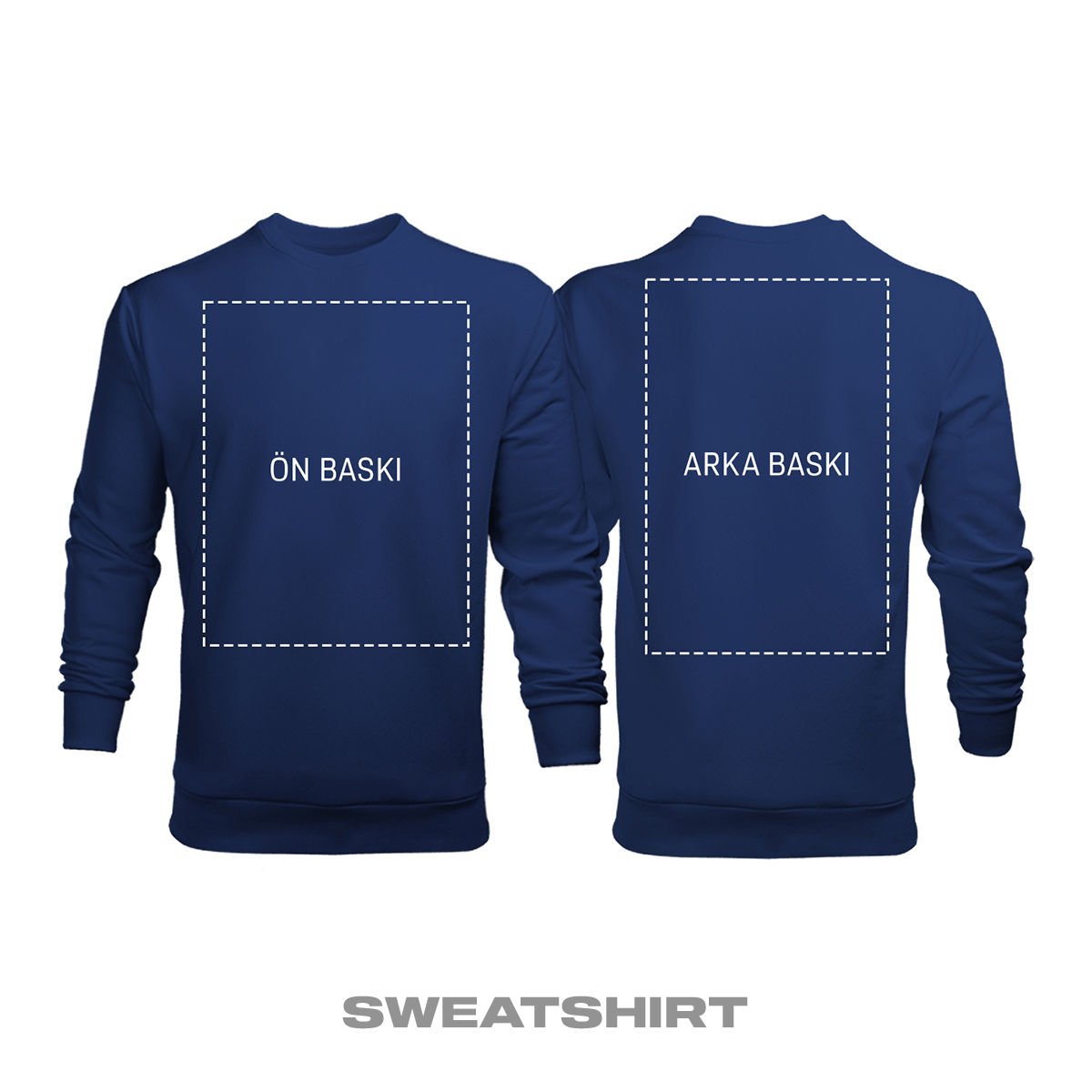 Kişisel Baskı - Lacivert Sweatshirt