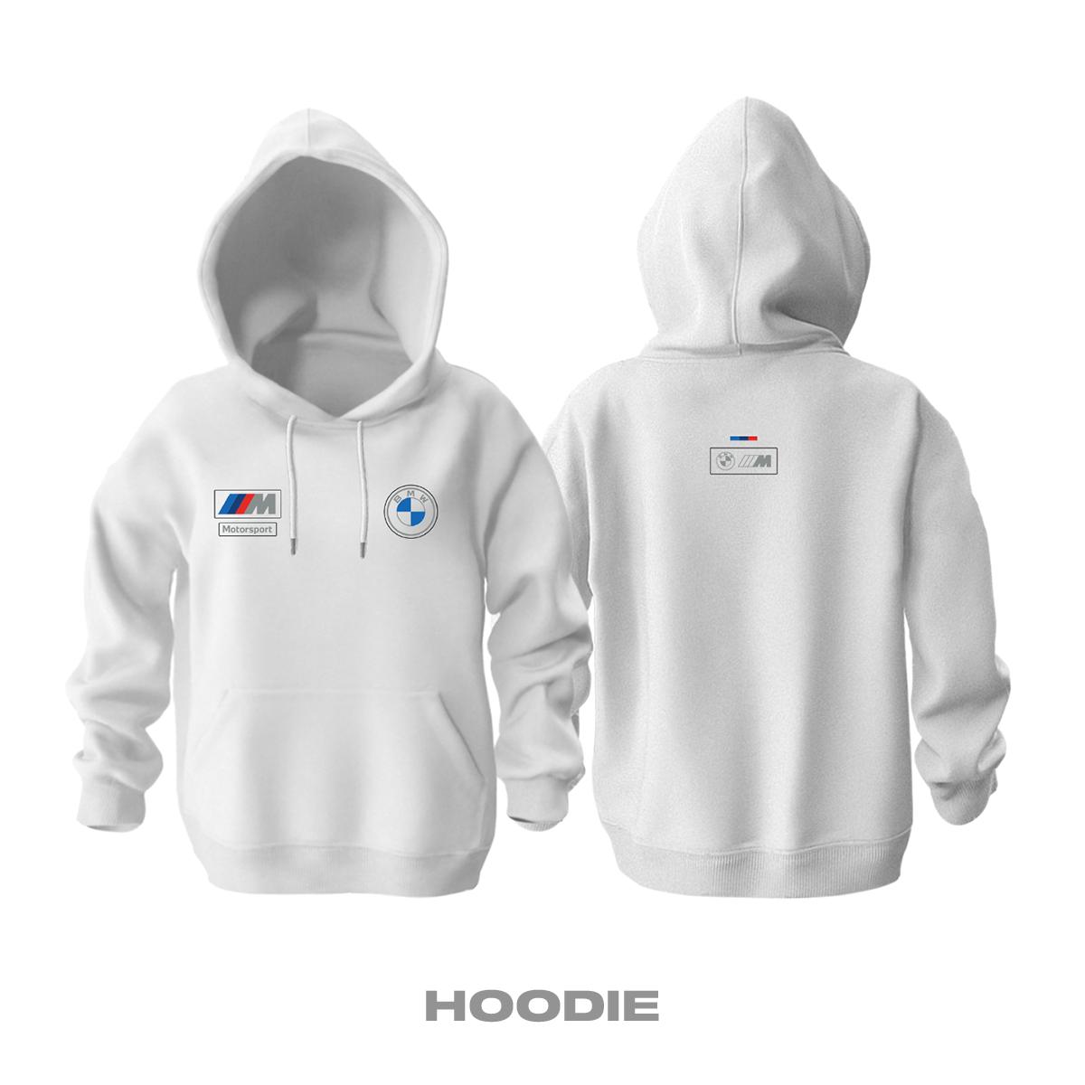Bmw: M Motosport White Edition 2023 Kapüşonlu Hoodie