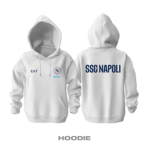 Napoli: Club Culture Series - White Edition Kapüşonlu Hoodie