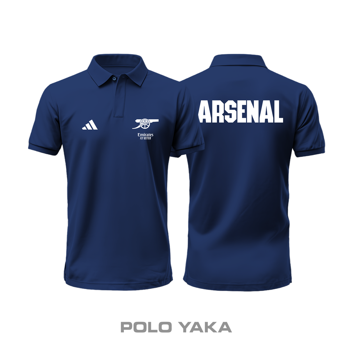 Arsenal: Club Culture Series - Navy Edition Polo Yaka