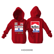 Ayrton Senna: 1994 Williams Rothmans - White Edition Kapüşonlu Hoodie XL