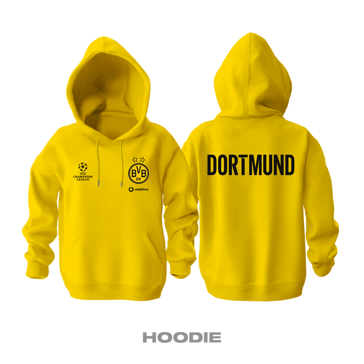 Dortmund: Club Culture Series - Yellow Edition Kapüşonlu Hoodie