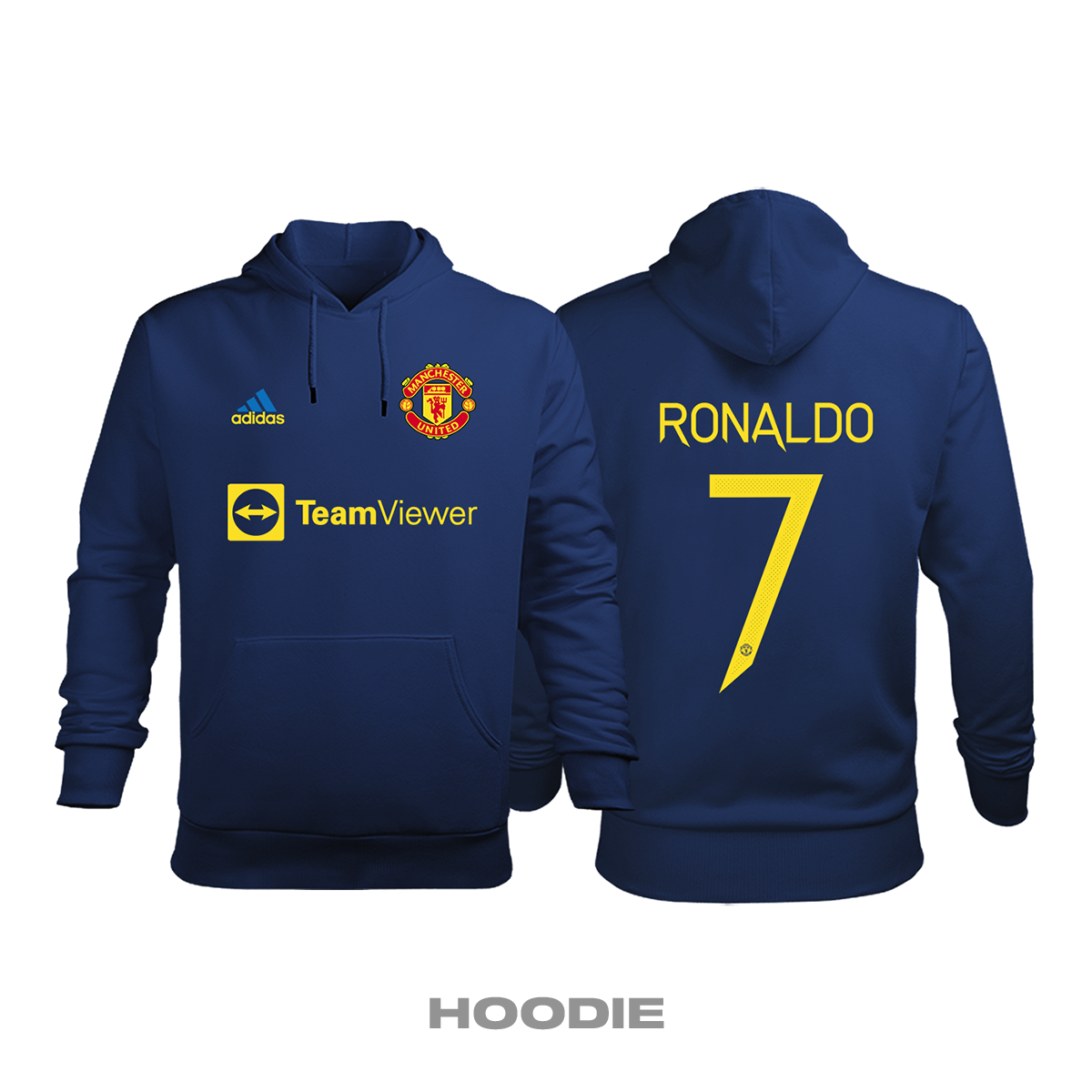 Manchester United: Third Edition 2021/2022 Kapüşonlu Hoodie 4XL