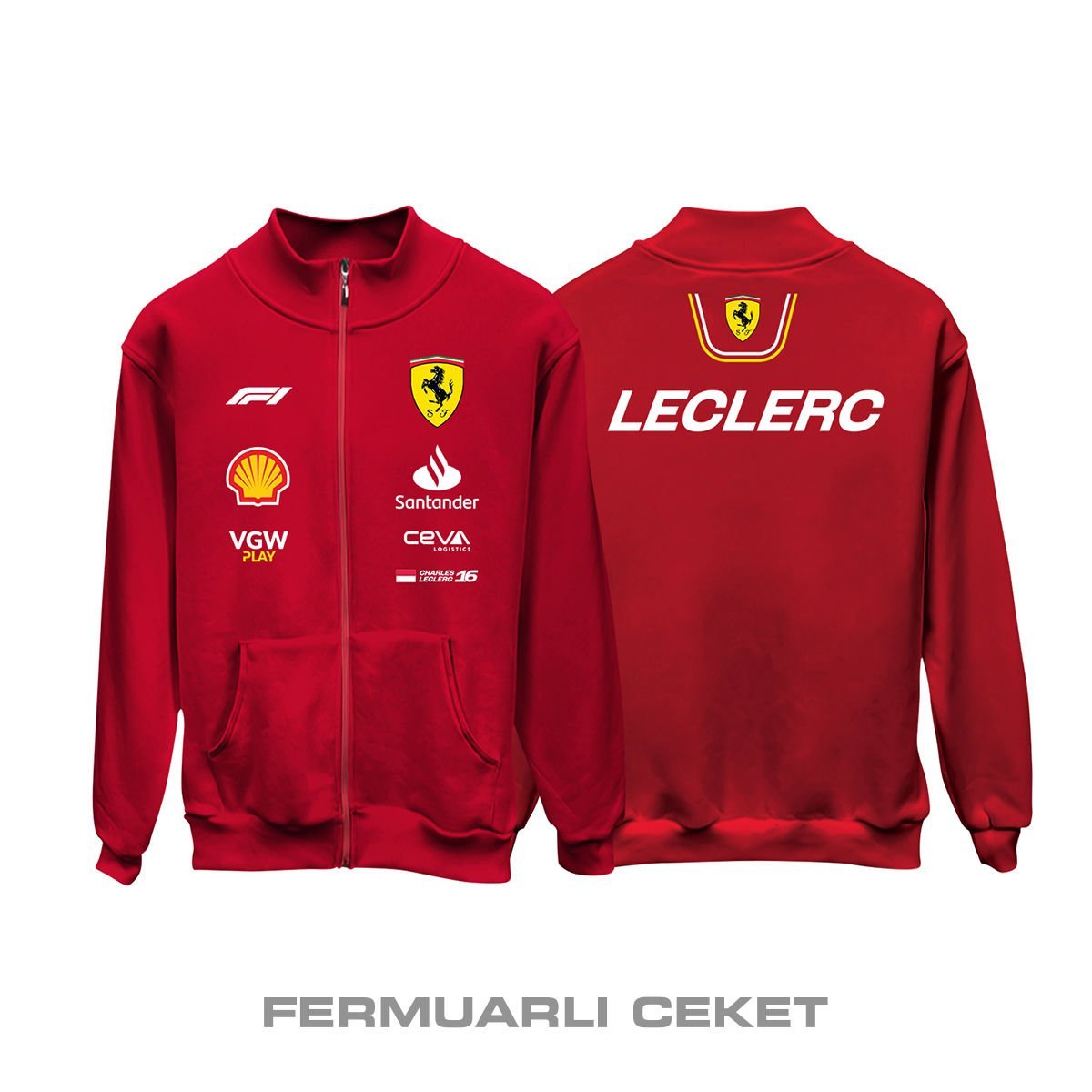Scuderia Ferrari: SF-24 Edition Fermuarlı Ceket