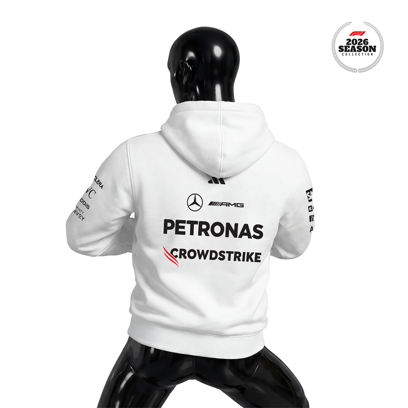 Petronas F1 Team: W17 Merch Edition - White 2026 Kapüşonlu Hoodie