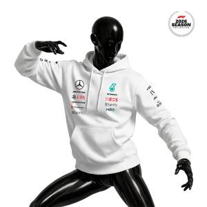 Petronas F1 Team: W17 Merch Edition - White 2026 Kapüşonlu Hoodie