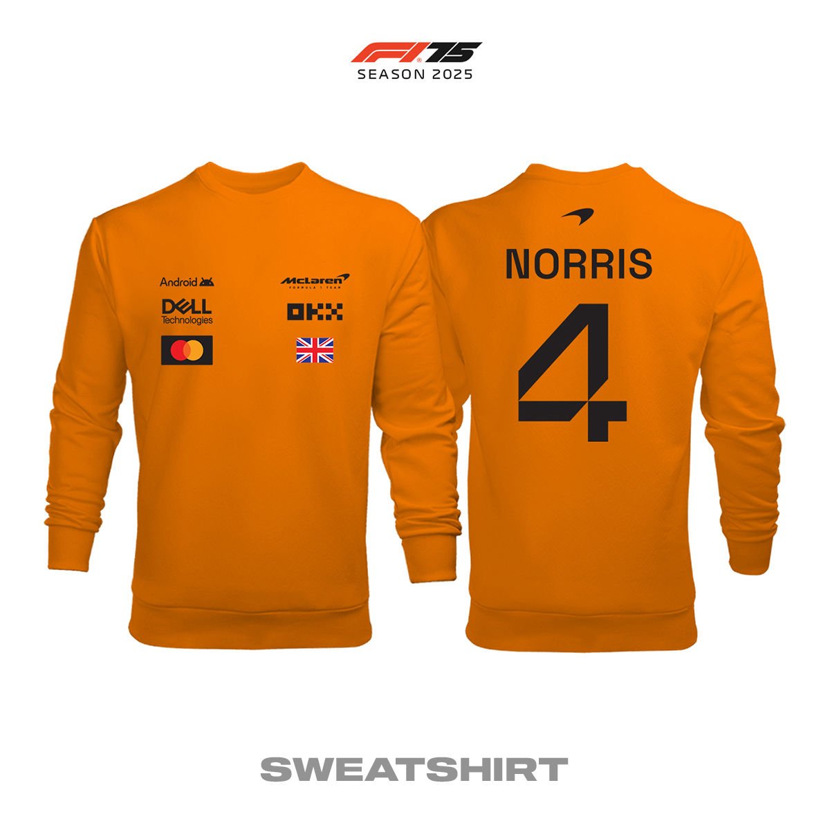 McLaren F1 Team: MCL39 Orange Crew Edition 2025 Sweatshirt
