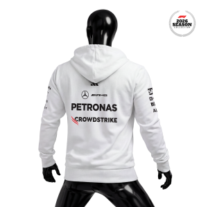 Petronas F1 Team: W17 Merch Edition - White 2026 Fermuarlı Hoodie