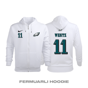 Philadelphia Eagles: Road Edition 2020/2021 Fermuarlı Kapüşonlu Hoodie