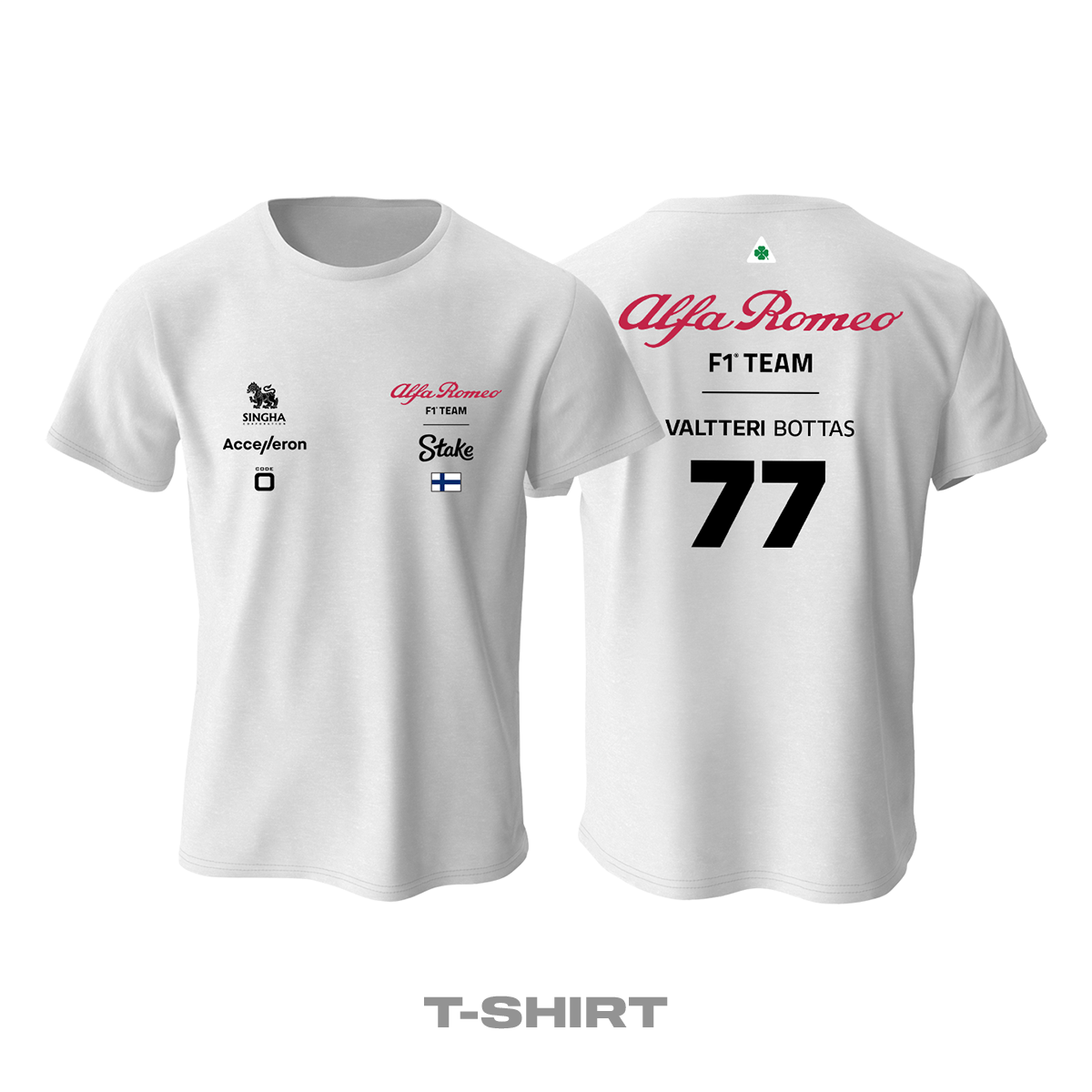 Alfa Romeo Racing: White Crew Edition 2023 Tişört