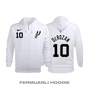 San Antonio Spurs: Association Edition 2019/2020 Fermuarlı Kapüşonlu Hoodie 2XL