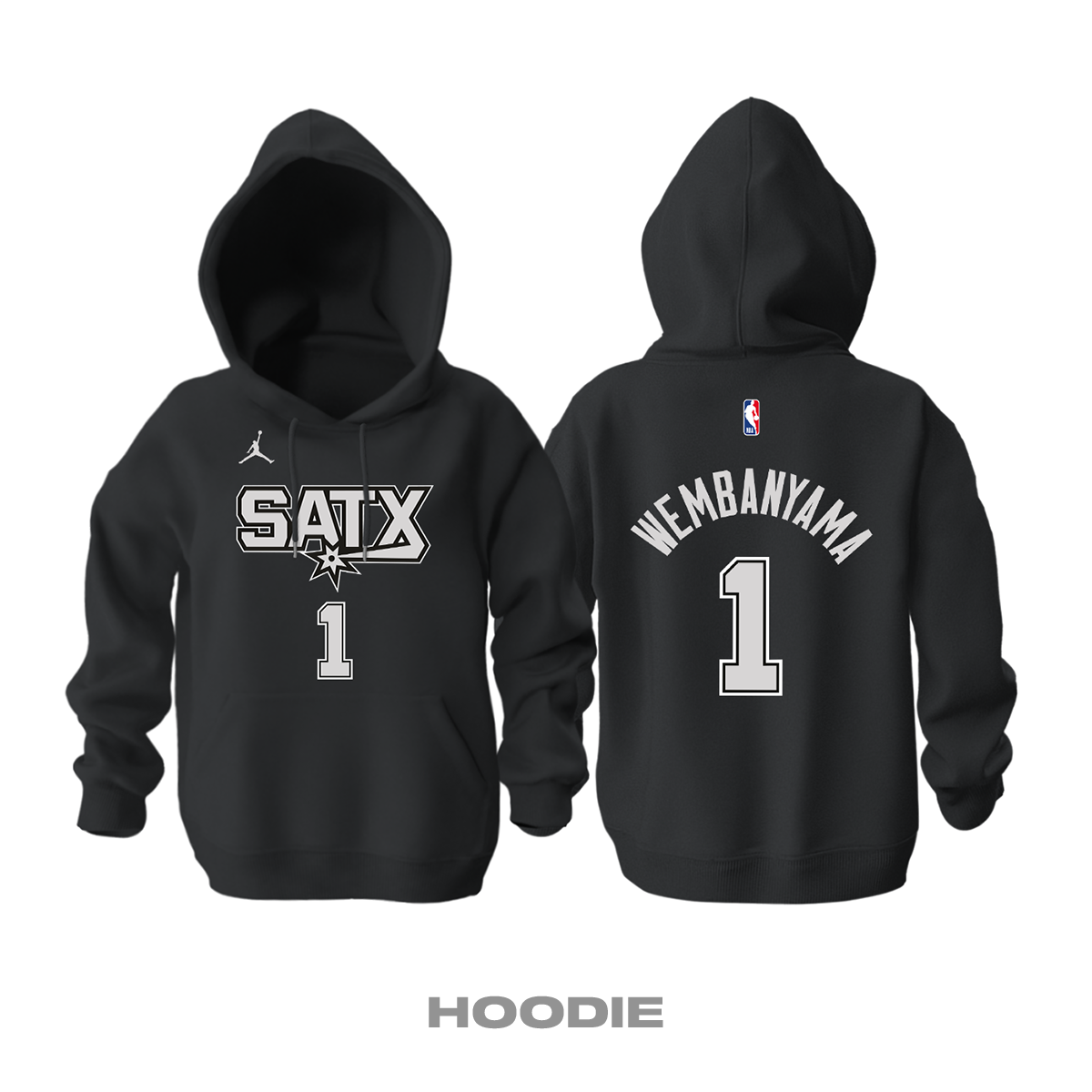 San Antonio Spurs: Statement Edition 2K23 Kapüşonlu Hoodie