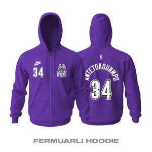 Milwaukee Bucks: Classic Edition 2022/2023 Fermuarlı Kapüşonlu Hoodie
